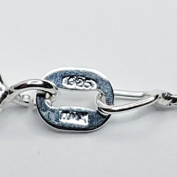 Sterling Silver Lacy Filigree Snowflake Pendant Necklace 3/4" 17 3/4" Box Chain - Picture 4 of 4